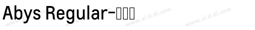 Abys Regular字体转换
